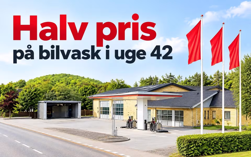 Halv pris på bilvask i uge 42