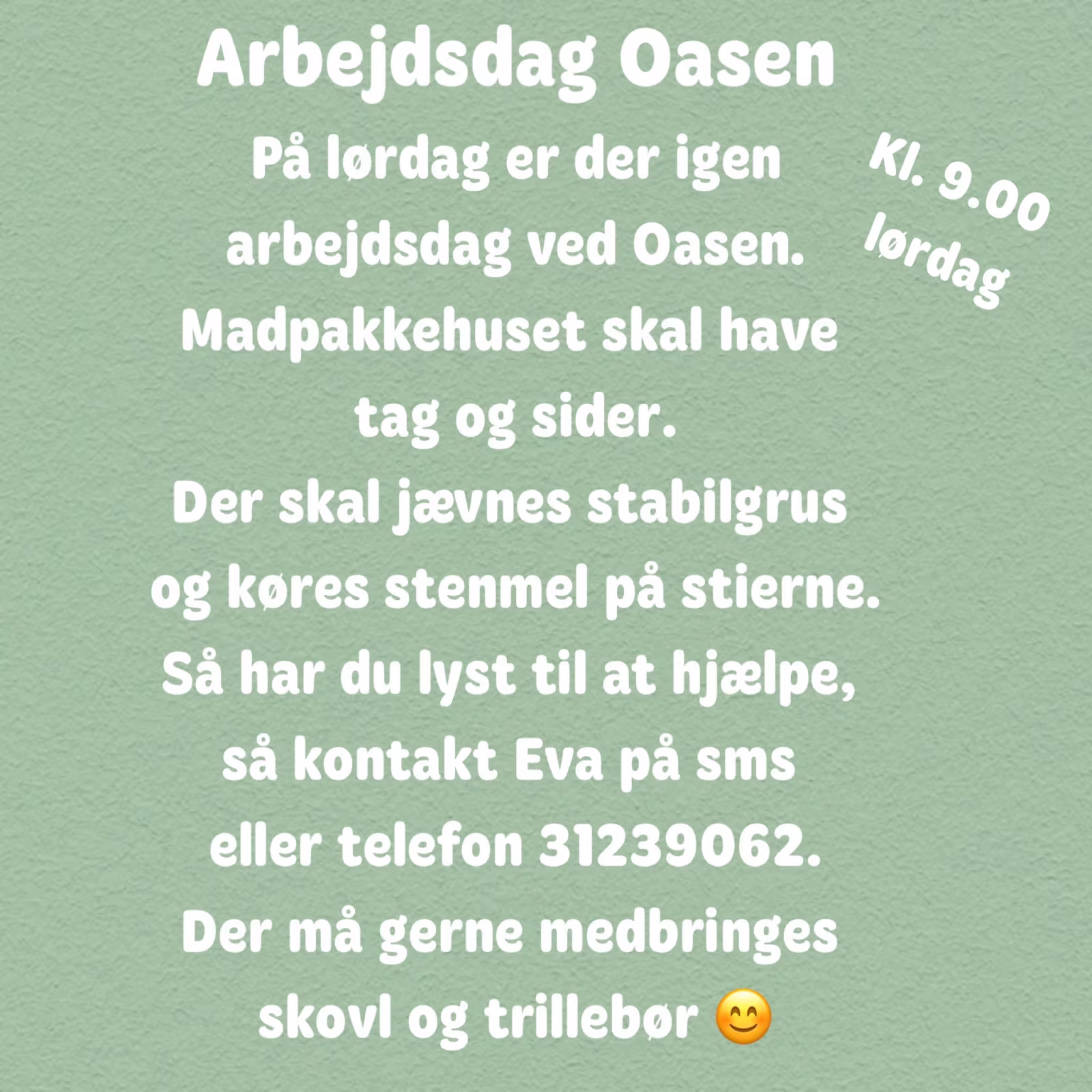 Arbejdsdag Oasen