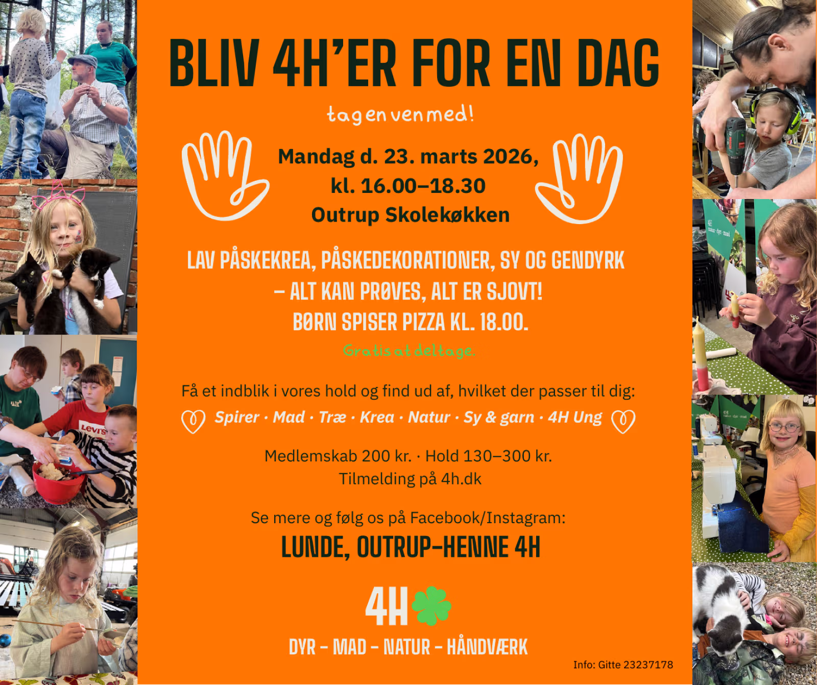 23 marts: Bliv 4 H-er for en dag.