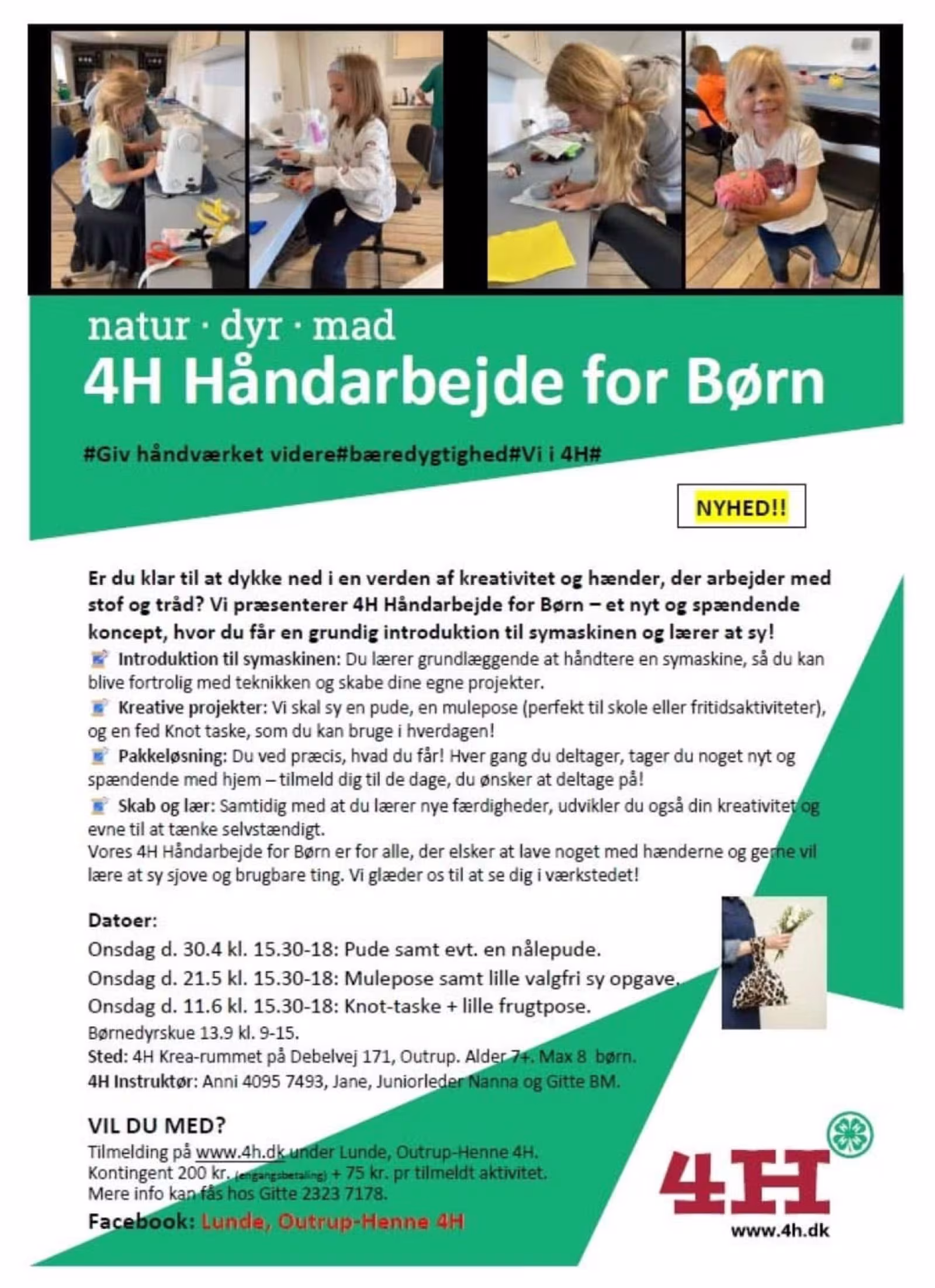 4H Håndarbejde for Børn Starter