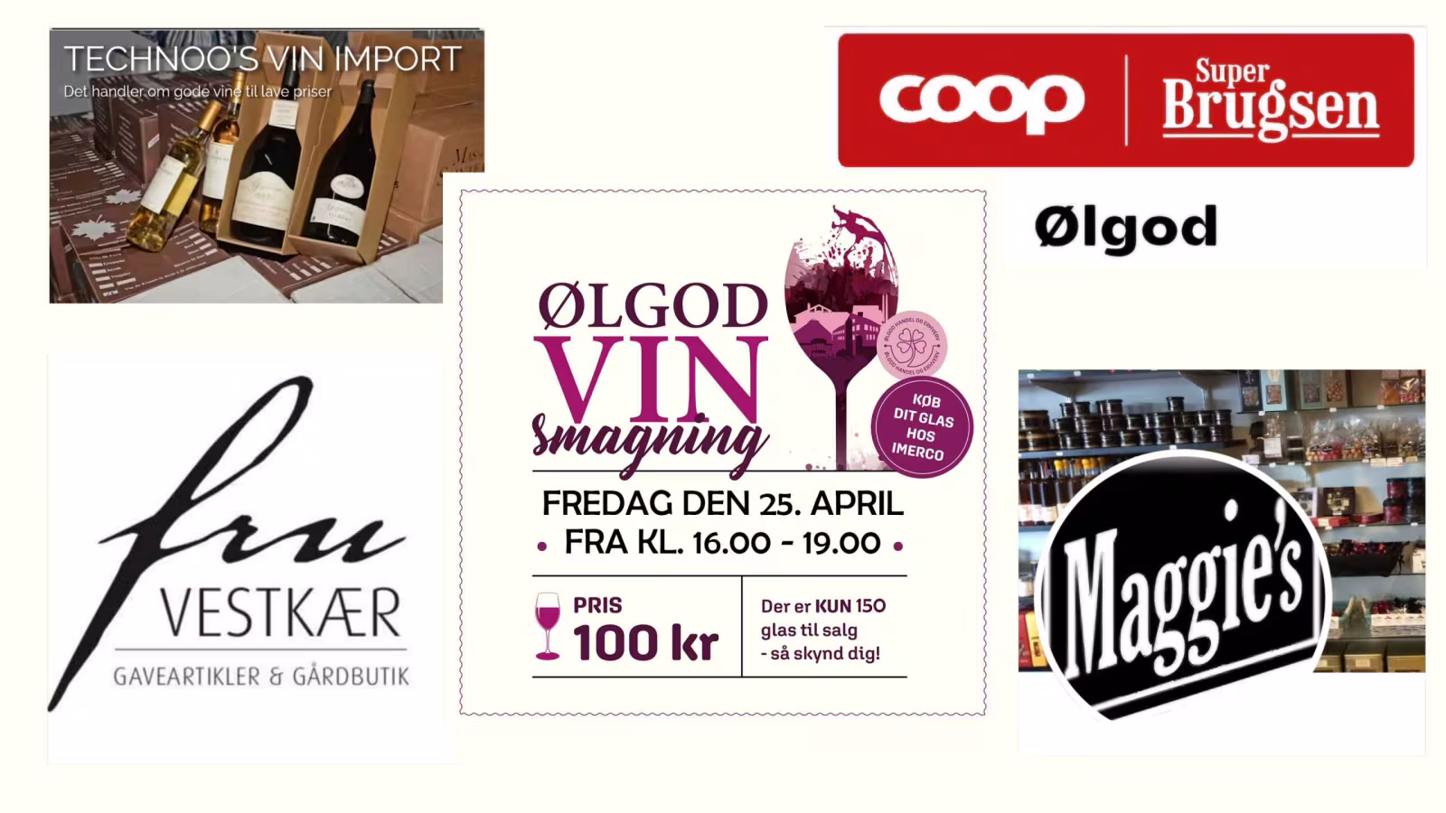 Præsentation af vine til ØLGOD VIN-smagning den 25. april 2025 i Ølgod.