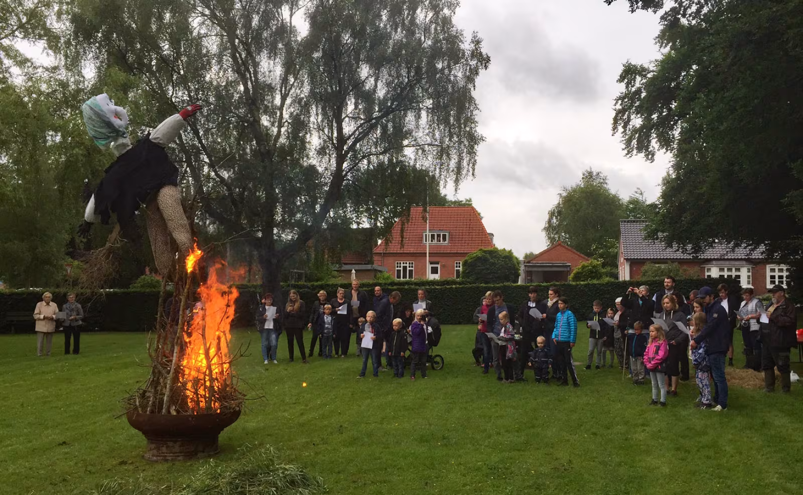 Sankthansaften i Ansager blev fejret i anlægget