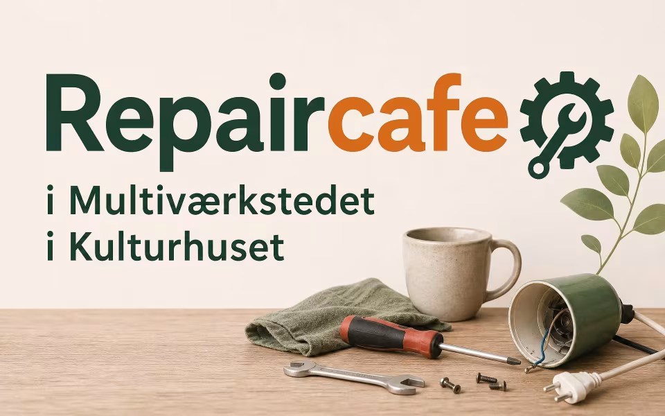Repaircafe i Multiværkstedet i Kulturhuset