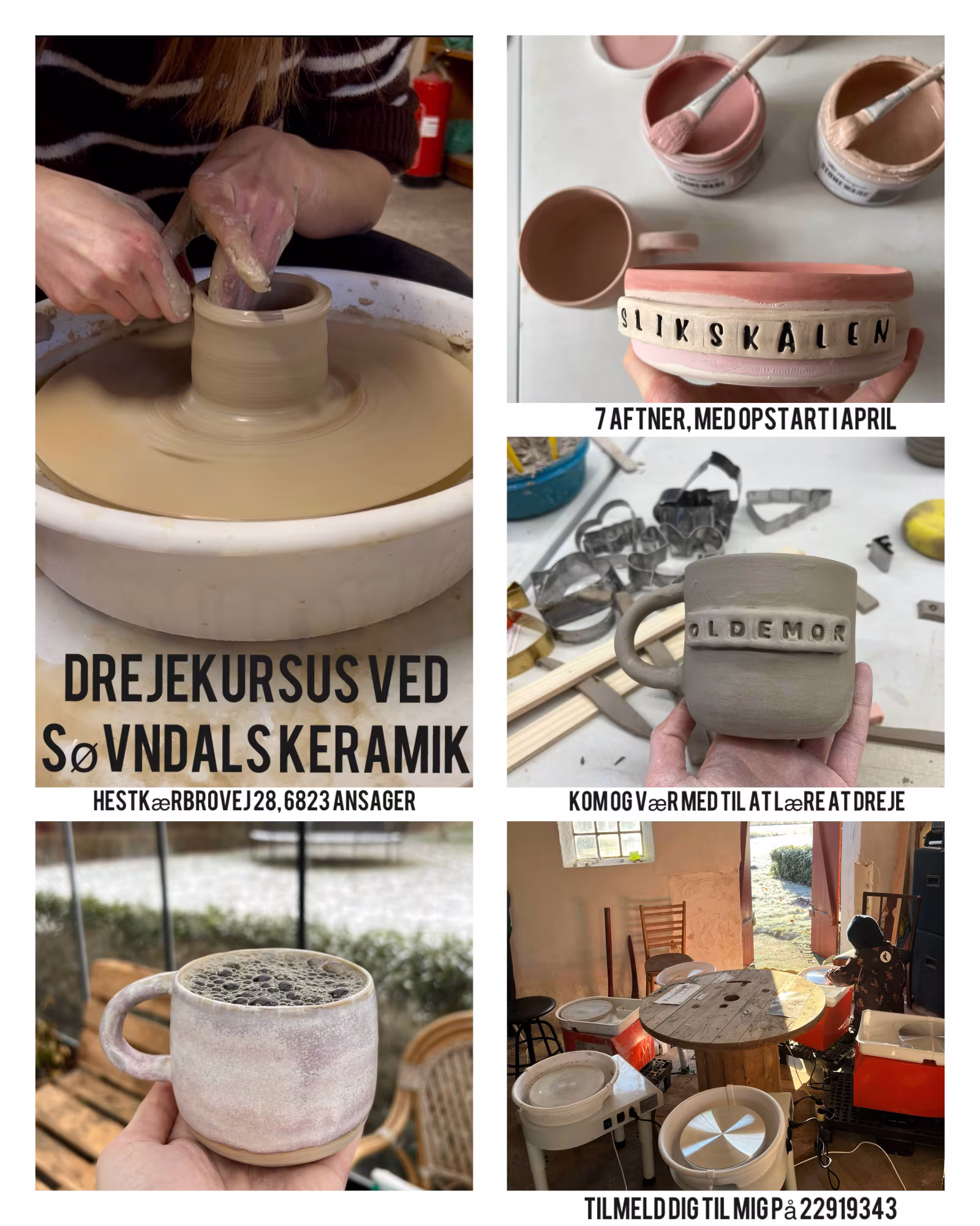 Lær at dreje keramik i Ansager