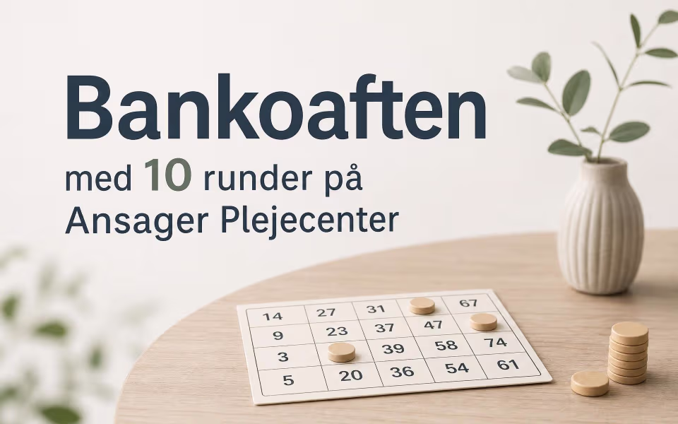 Bankoaften med 10 runder på Ansager Plejecenter