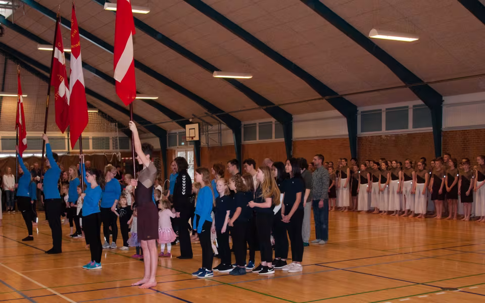 Fra gymnastikopvisningen