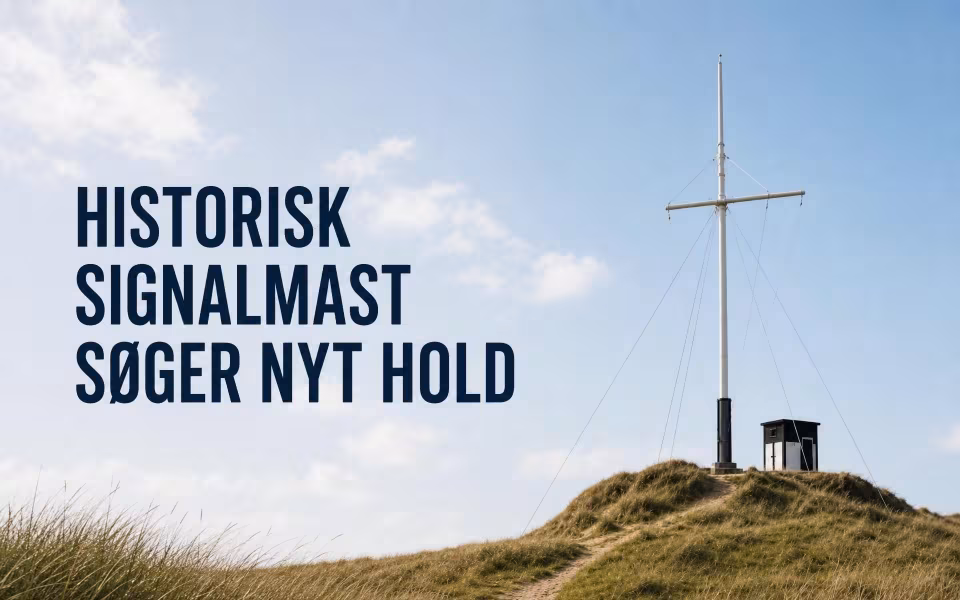 Historisk signalmast søger nyt hold