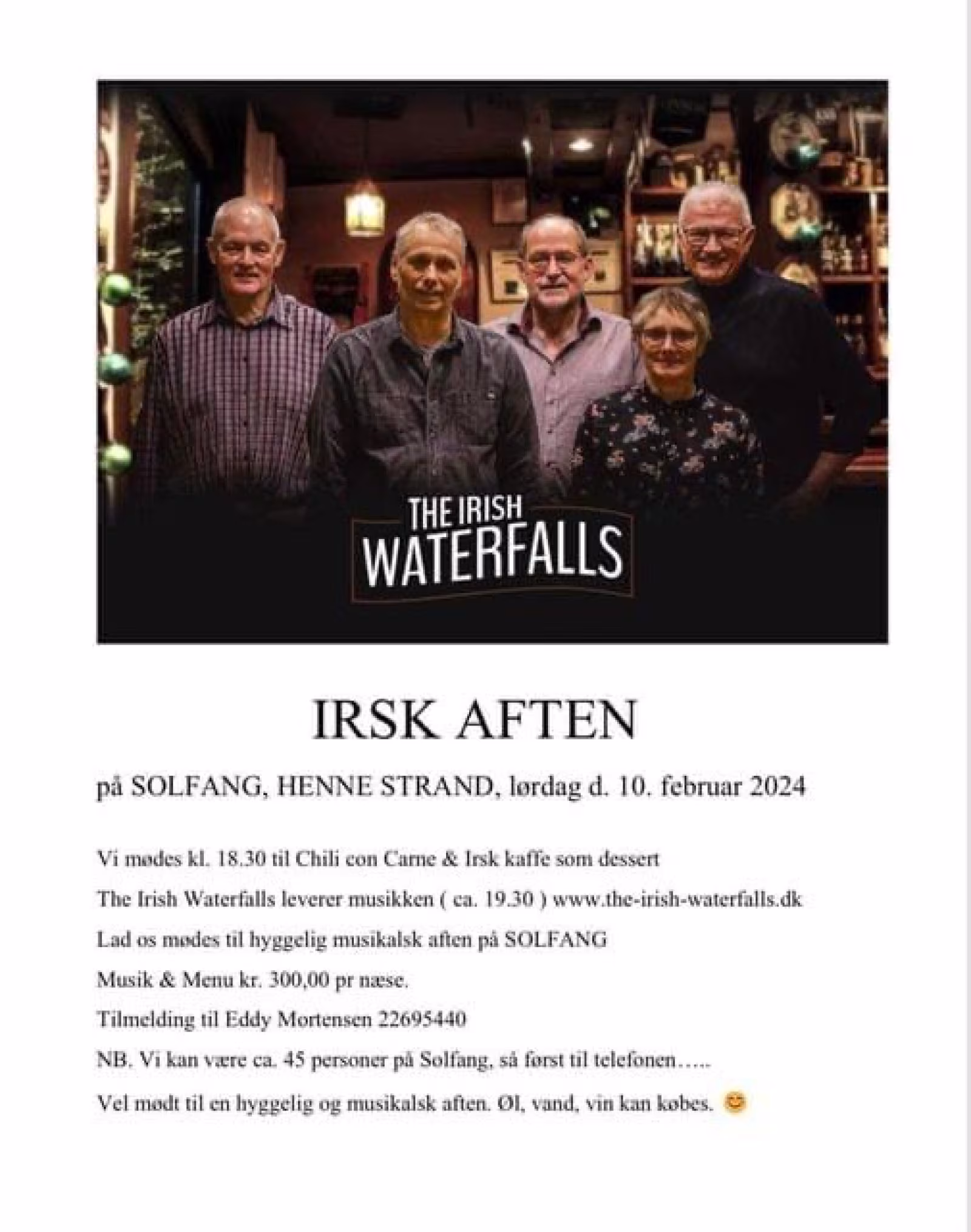 Irsk aften på Solfang