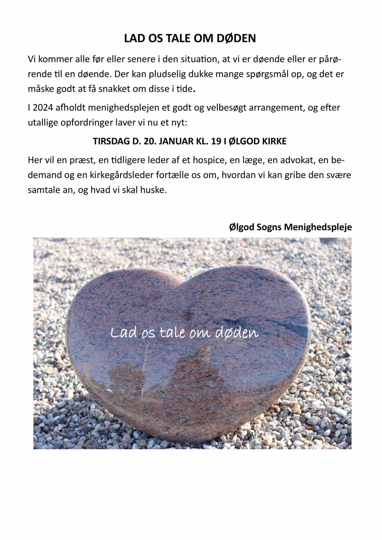 LAD OS TALE OM DØDEN