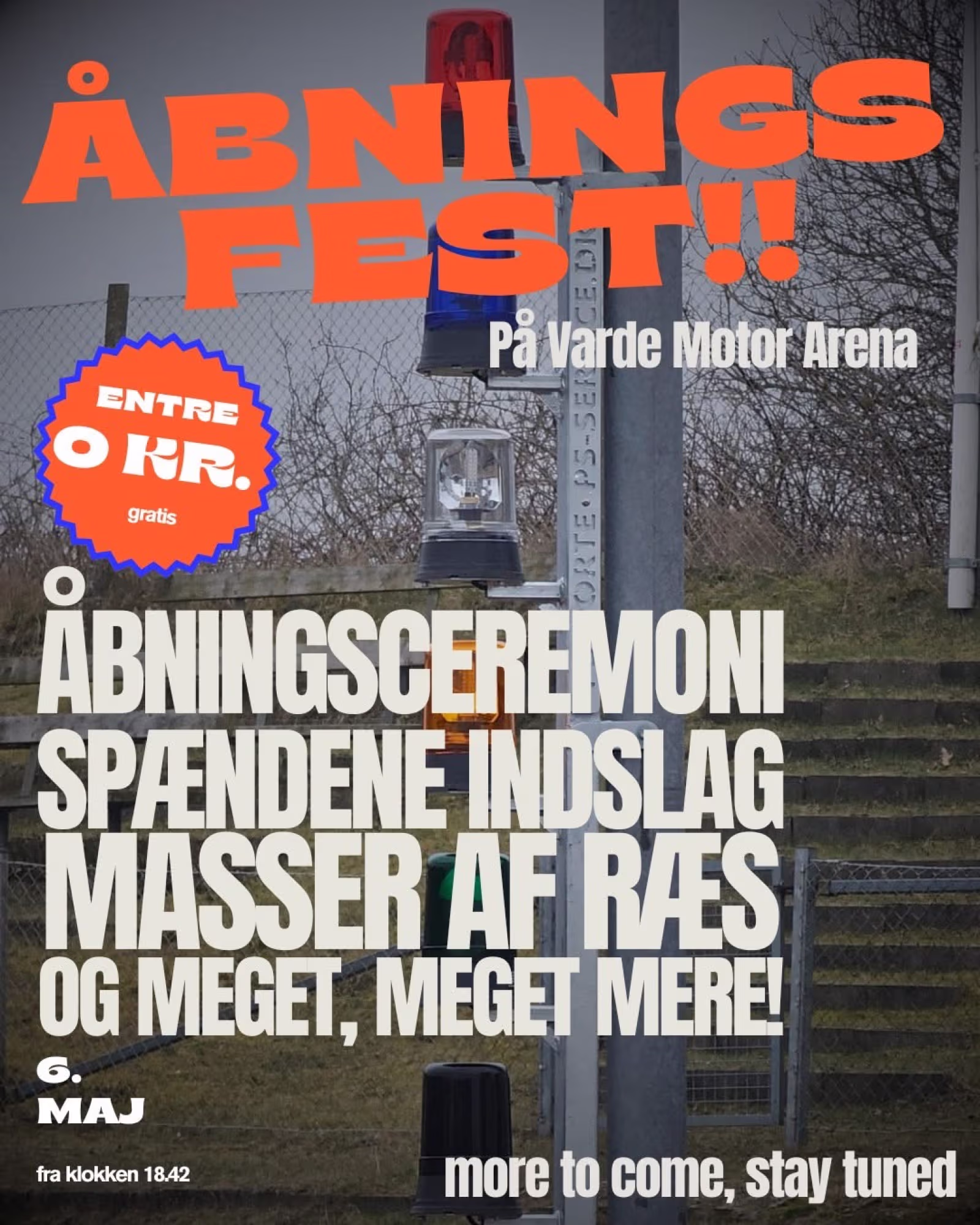 Gratis åbningsfest på Varde Motor Arena