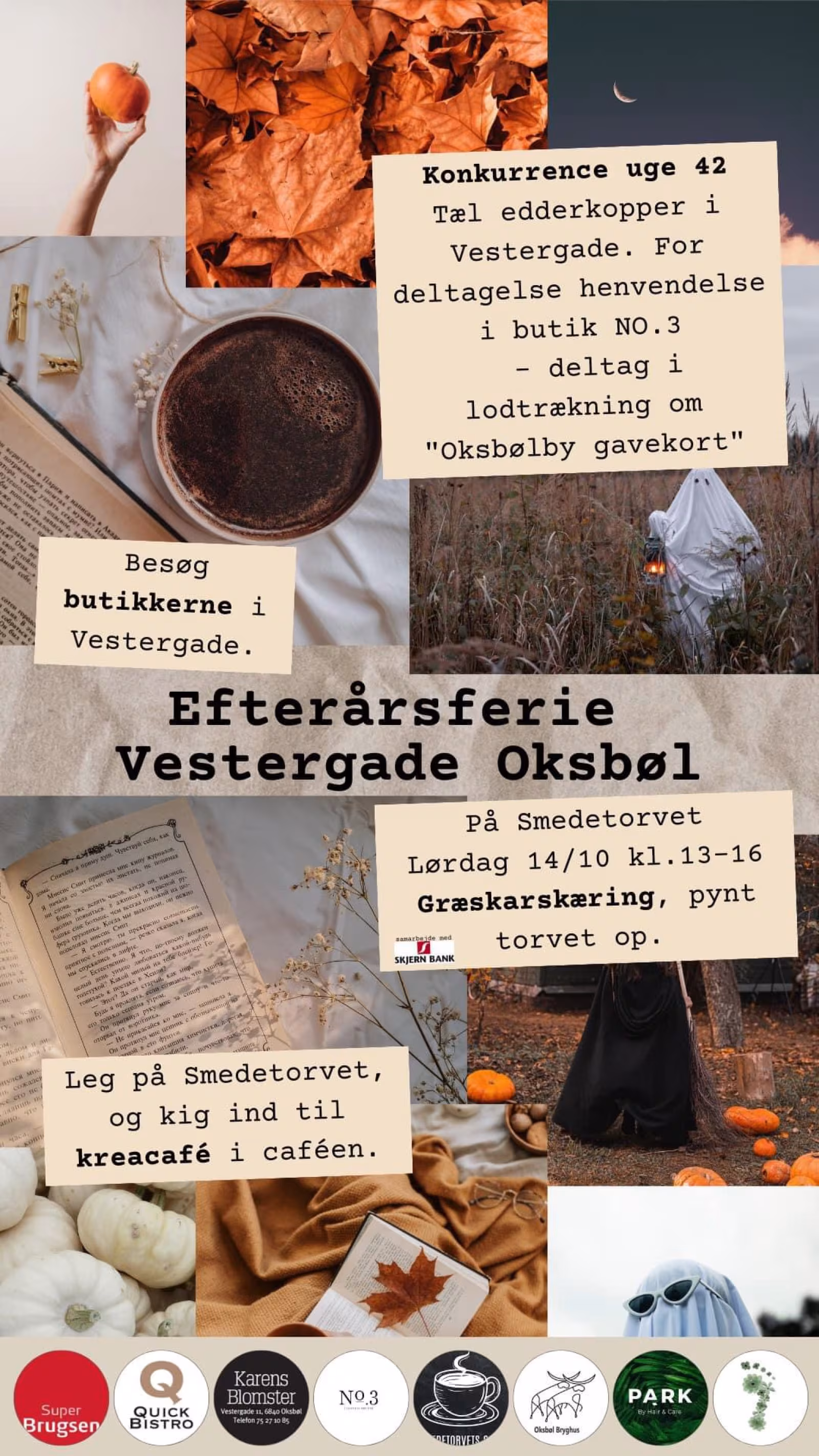 Fælles græskarskæring og oppyntning i Oksbøl