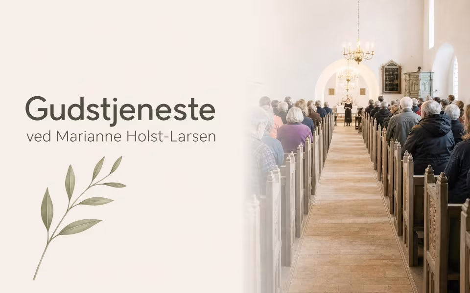 Gudstjeneste ved Marianne Holst-Larsen