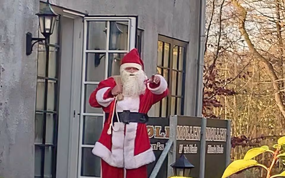 Jul på halvt blus