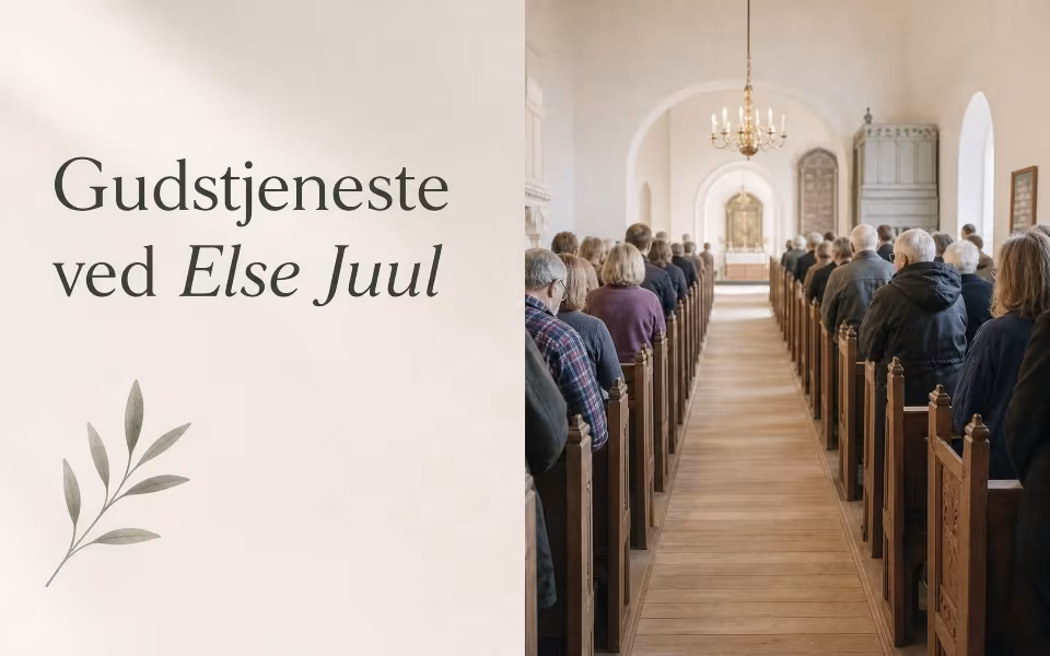 Gudstjeneste ved Else Juul