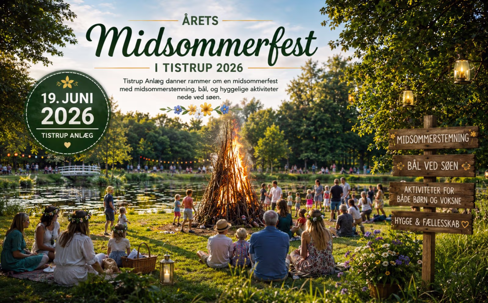 Årets Midsommerfest i Tistrup 2026 - Se program.