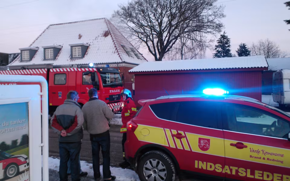 Brandbiler på Stationsvej