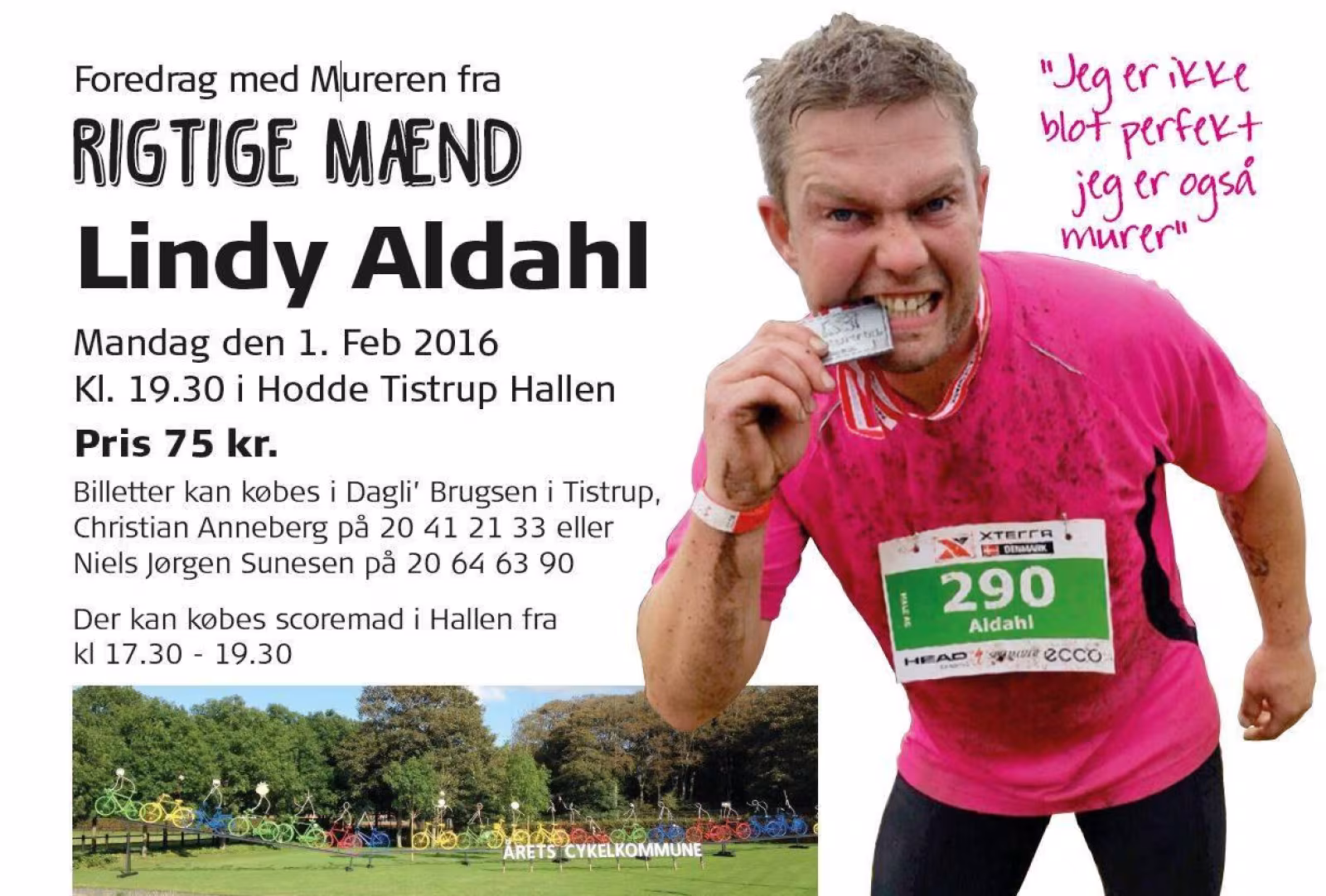 Lindy Aldahl - Mureren fra Rigtige mænd - kommer til Tistrup.