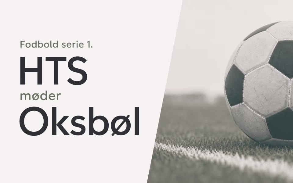 Fodbold serie 1. HTS møder Oksbøl