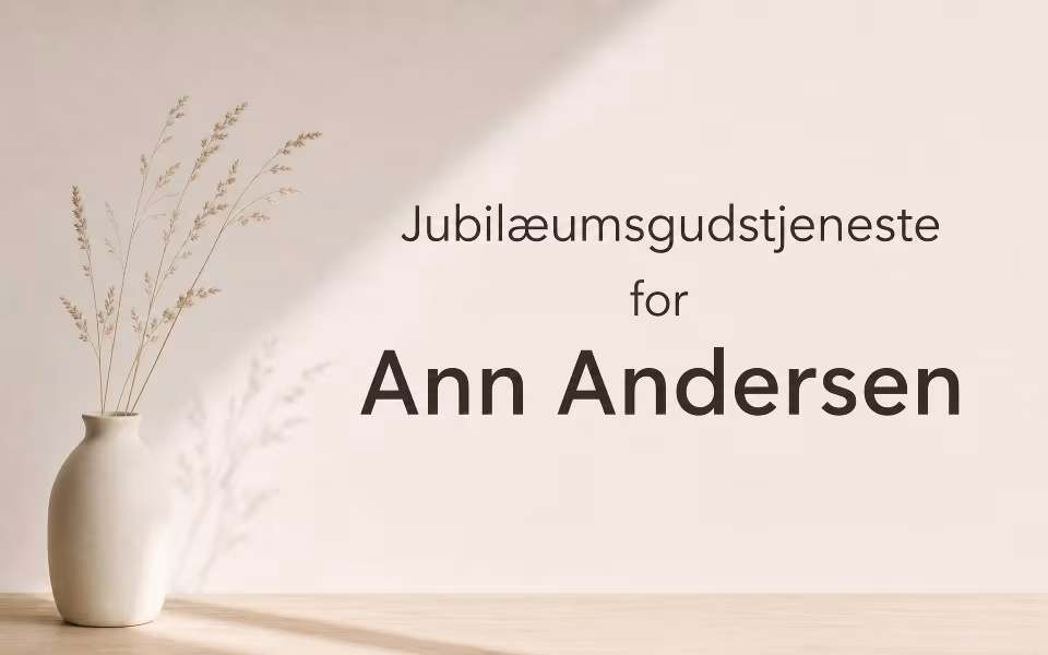 Jubilæumsgudstjeneste for Ann Andersen