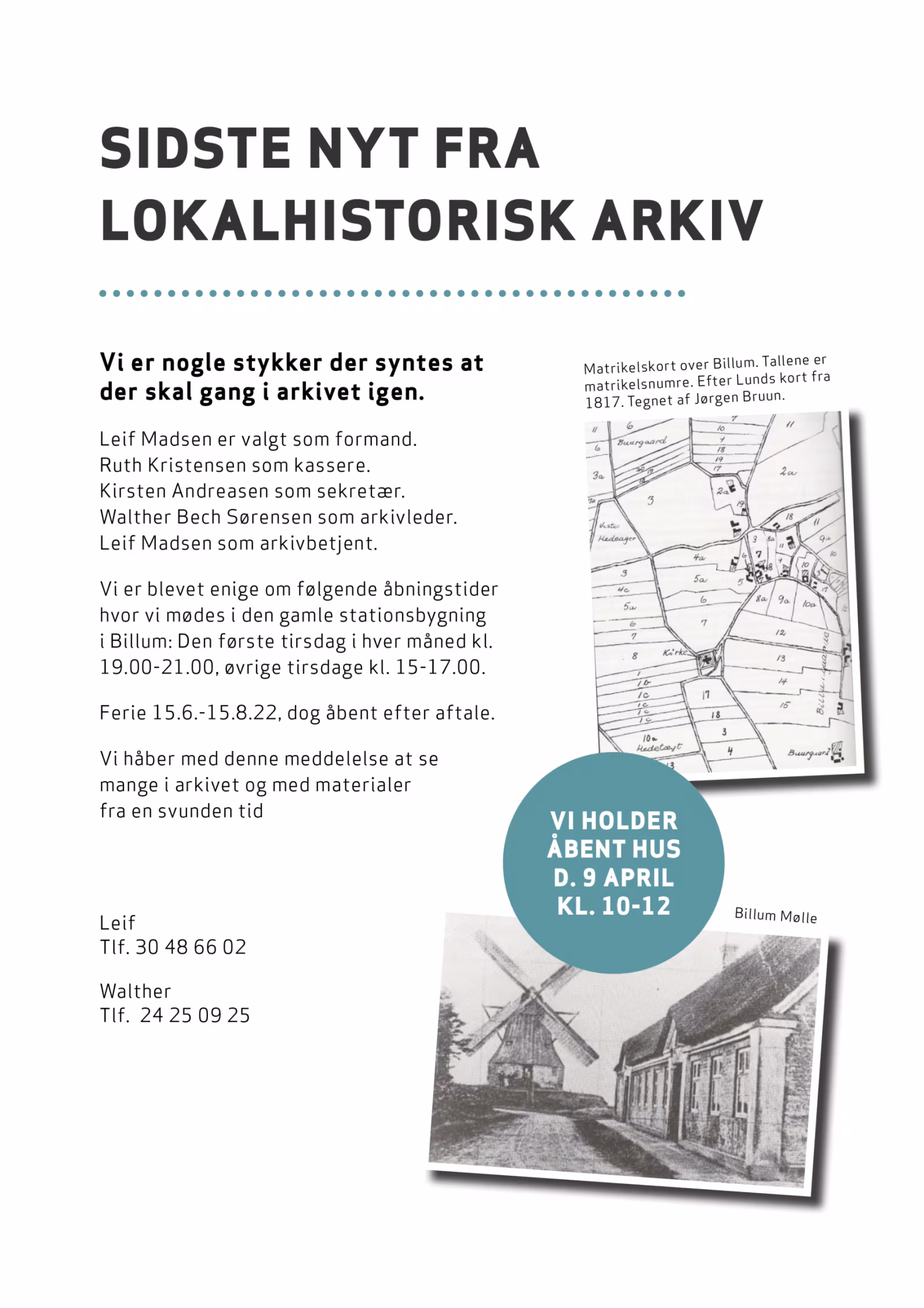 Sidste nyt fra Lokalhistorisk Arkiv