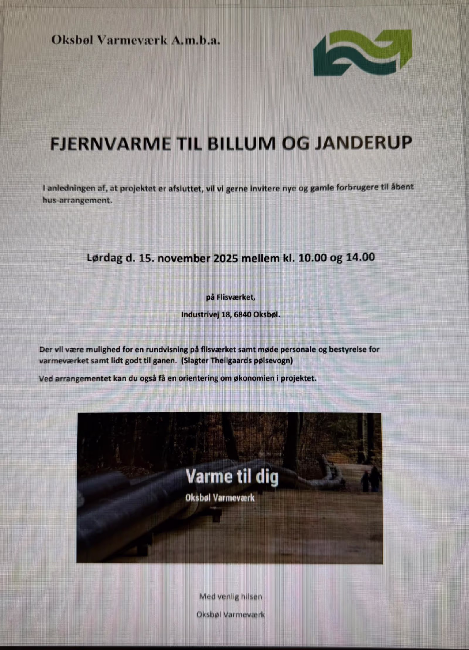 Åbent hus hos Oksbøl Varmeværk