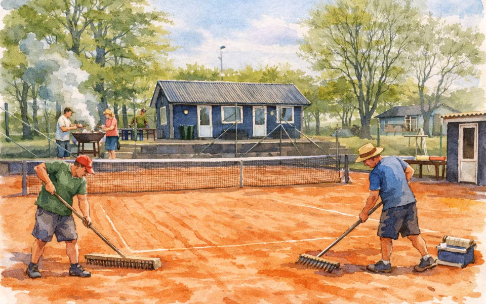 Arbejdsdag og sæsonstart i tennis