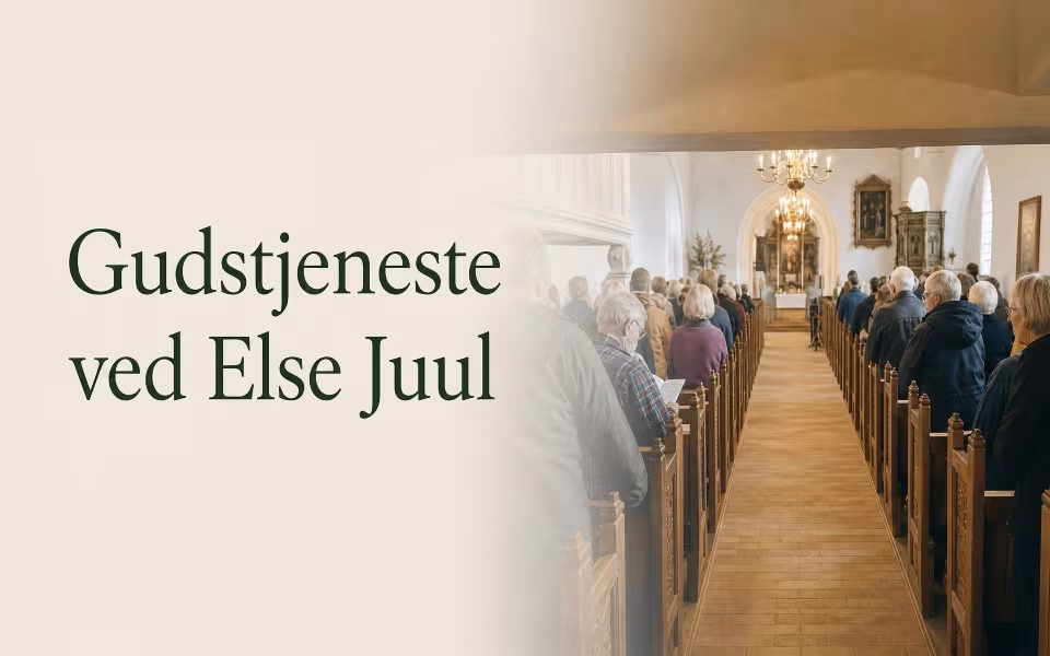 Gudstjeneste ved Else Juul