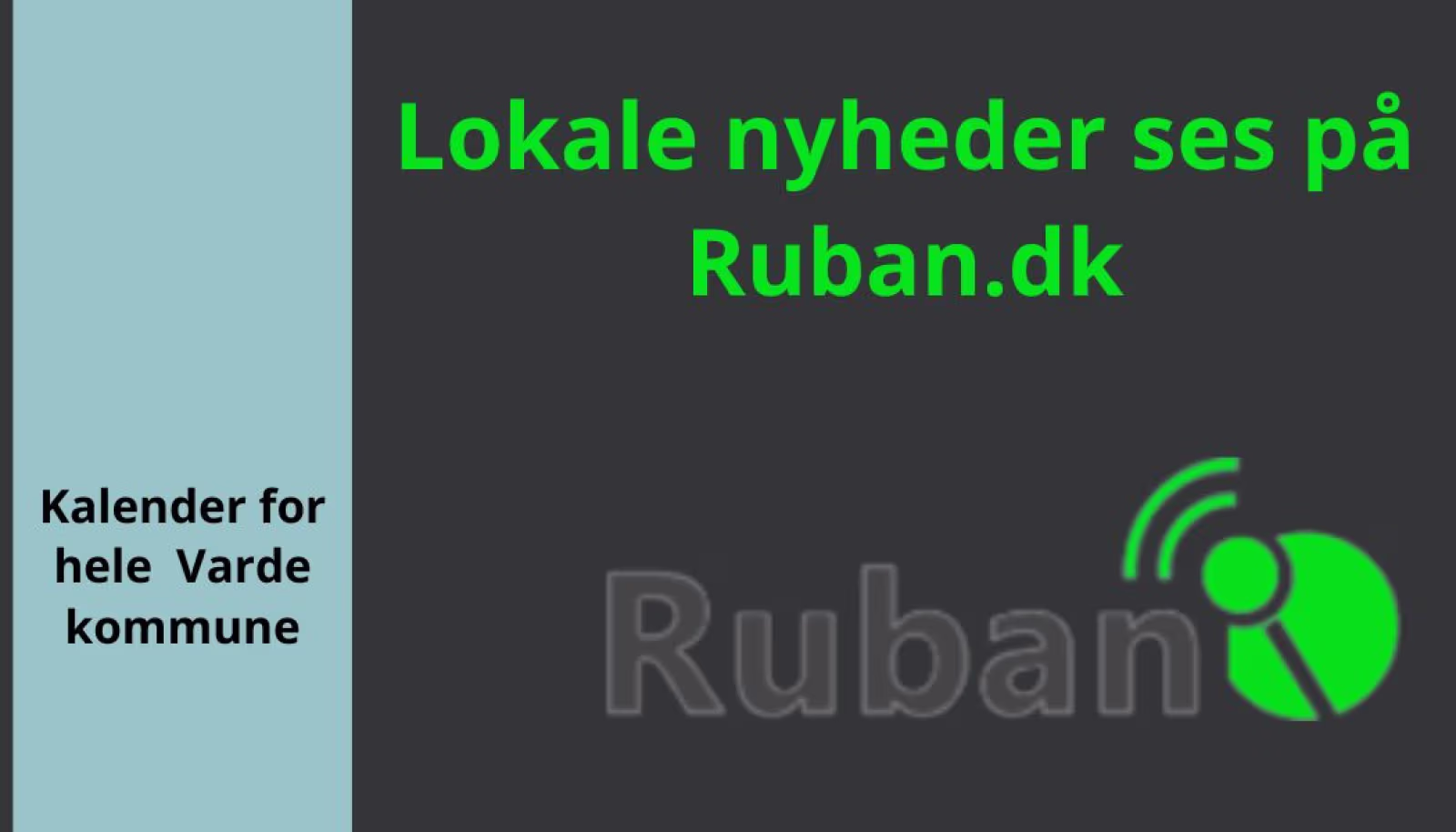 Nyheder og kalender på Ruban.dk