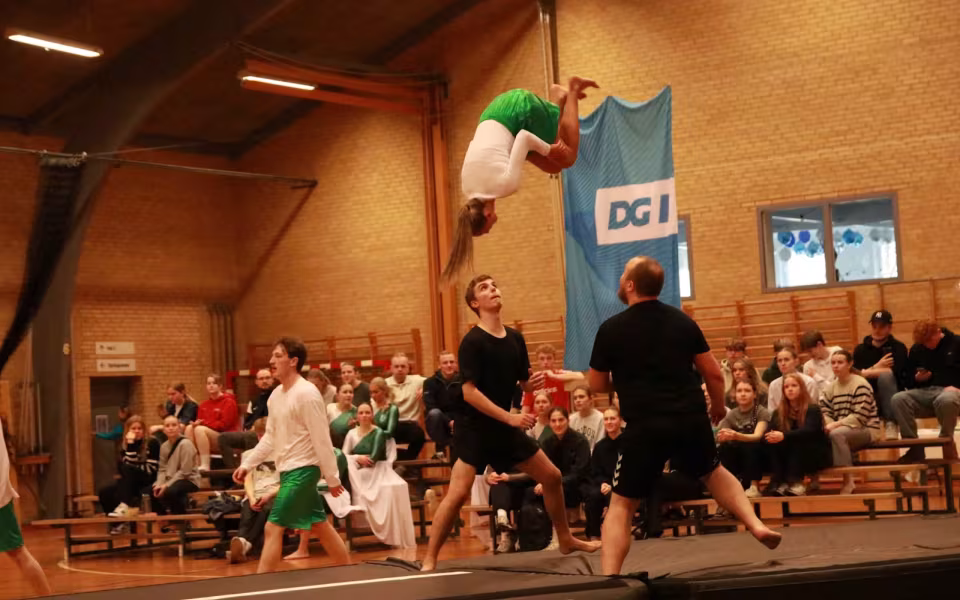 Seniorer fejrer gymnastik og fællesskab
