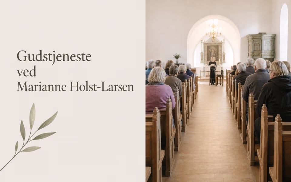 Gudstjeneste ved Marianne Holst-Larsen