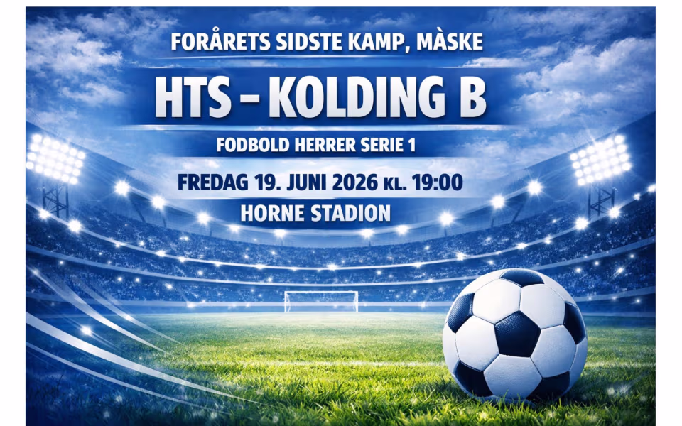 Fodbold Herrer Serie 1 - HTS møder Kolding B