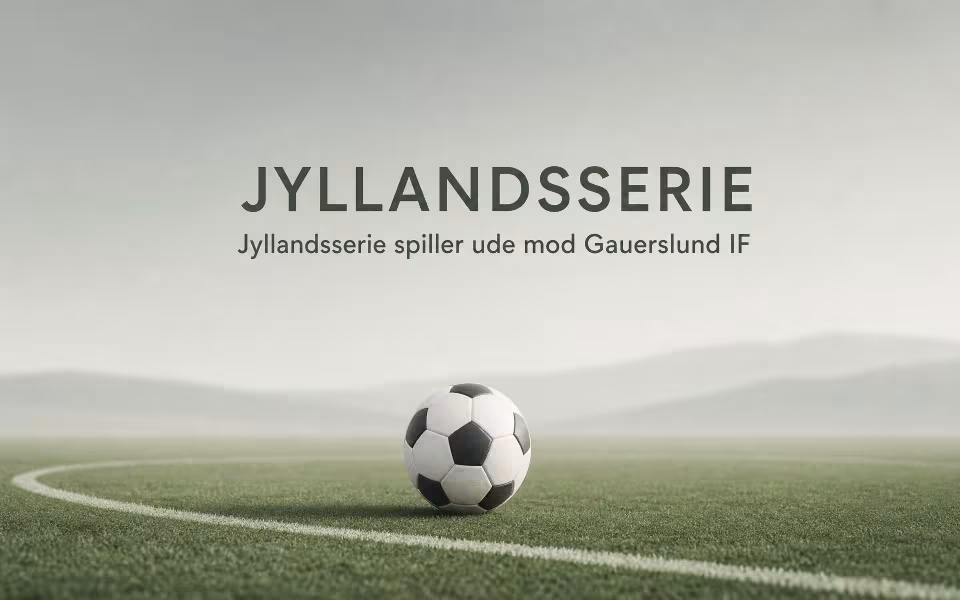 Jyllandsserie spiller ude mod Gauerslund IF
