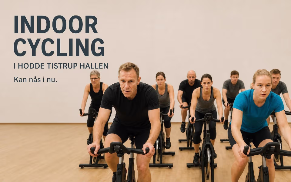 Indoor Cycling i Hodde Tistrup Hallen – Kan nås i nu.