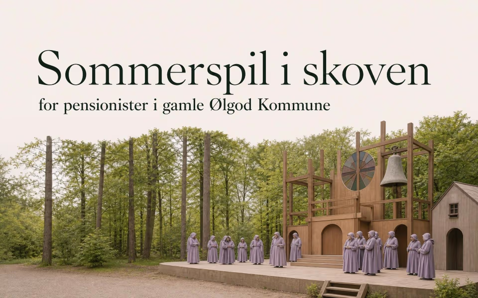 Sommerspil i skoven for pensionister i gamle Ølgod Kommune