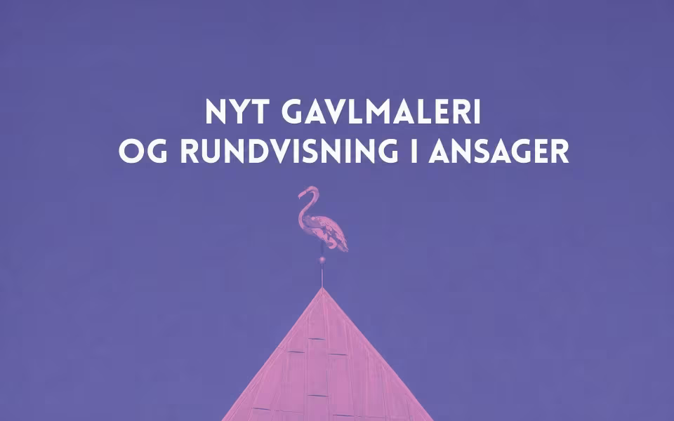 Nyt gavlmaleri og rundvisning i Ansager