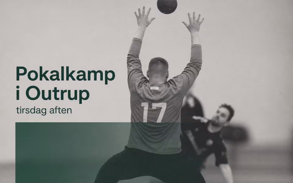 Pokalkamp i Outrup tirsdag aften