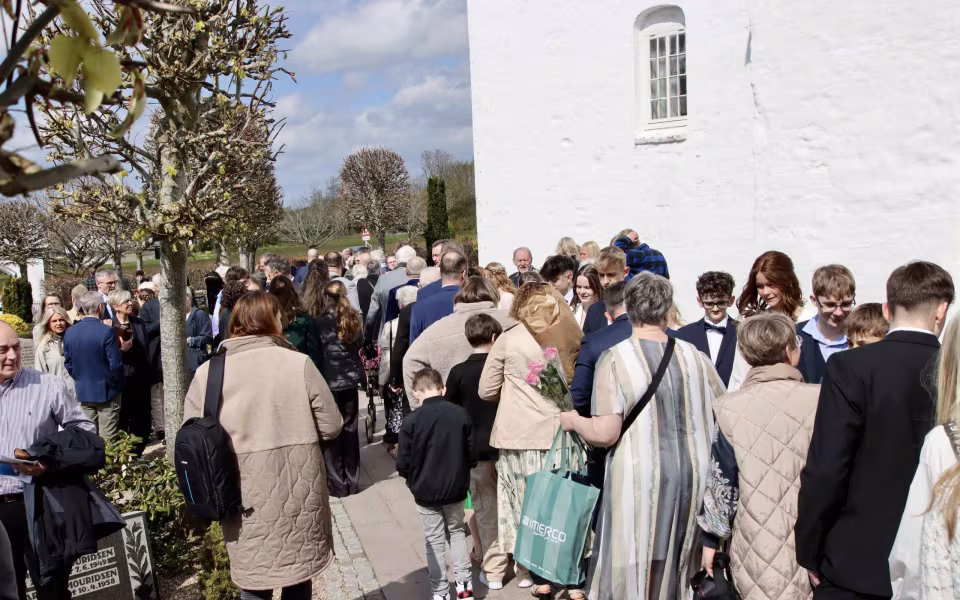 Solrig konfirmation i Outrup Kirke