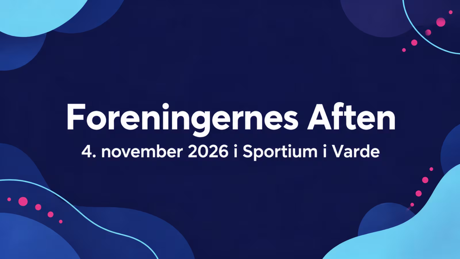 Foreningernes Aften hylder frivillige i Varde