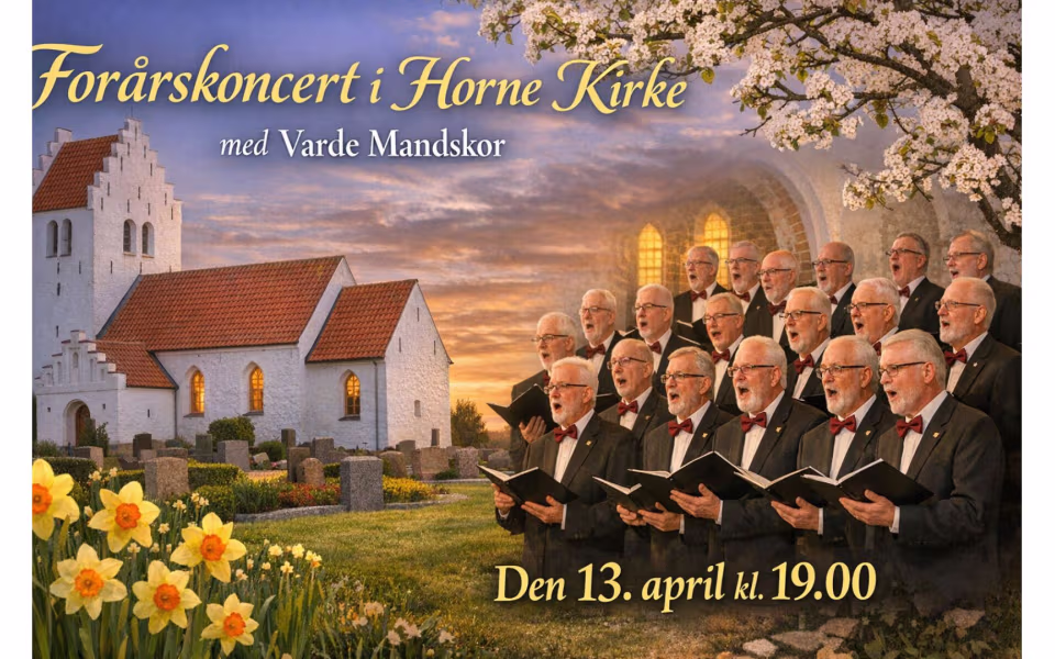 Forårskoncert med Varde Mandskor.