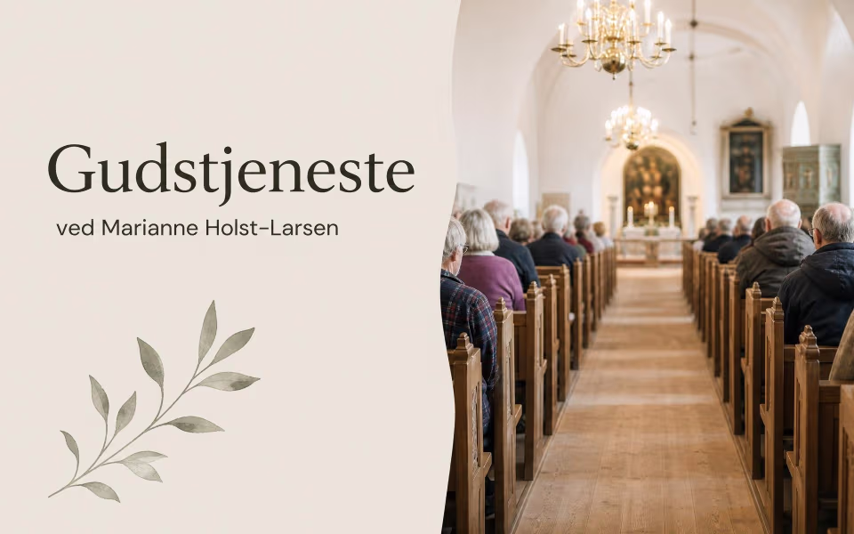 Gudstjeneste ved Marianne Holst-Larsen