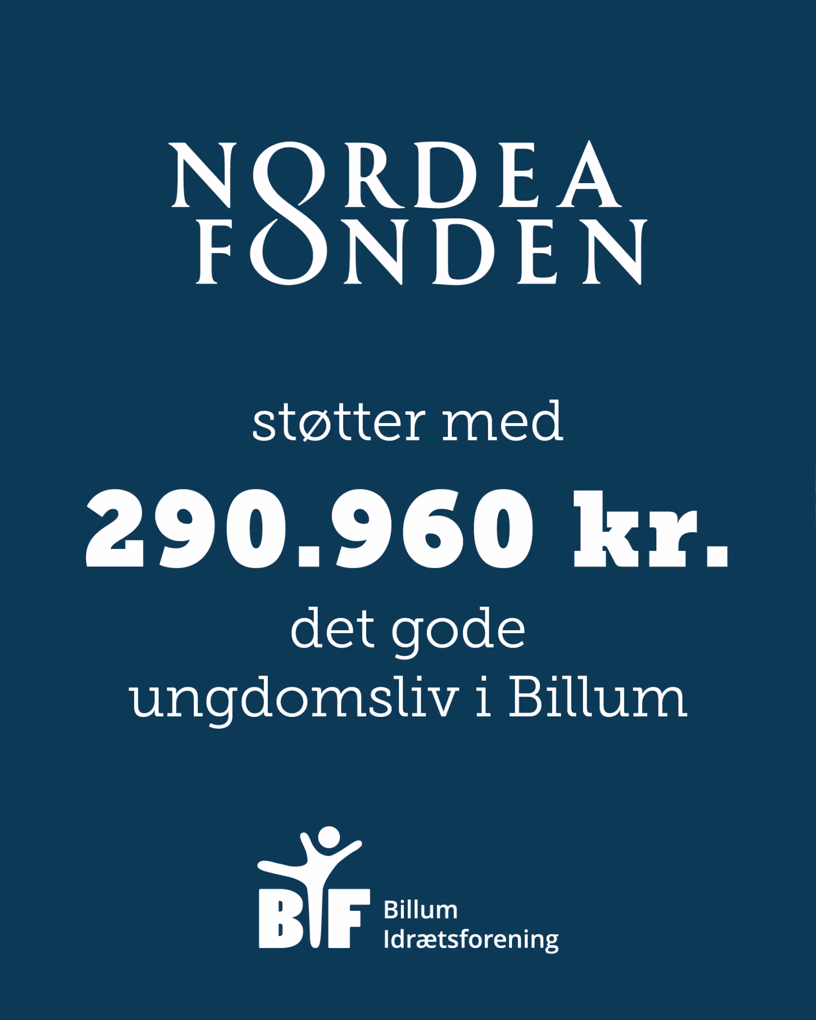Det gode ungdomsliv støttes med 290.960 kr. af Nordea Fonden