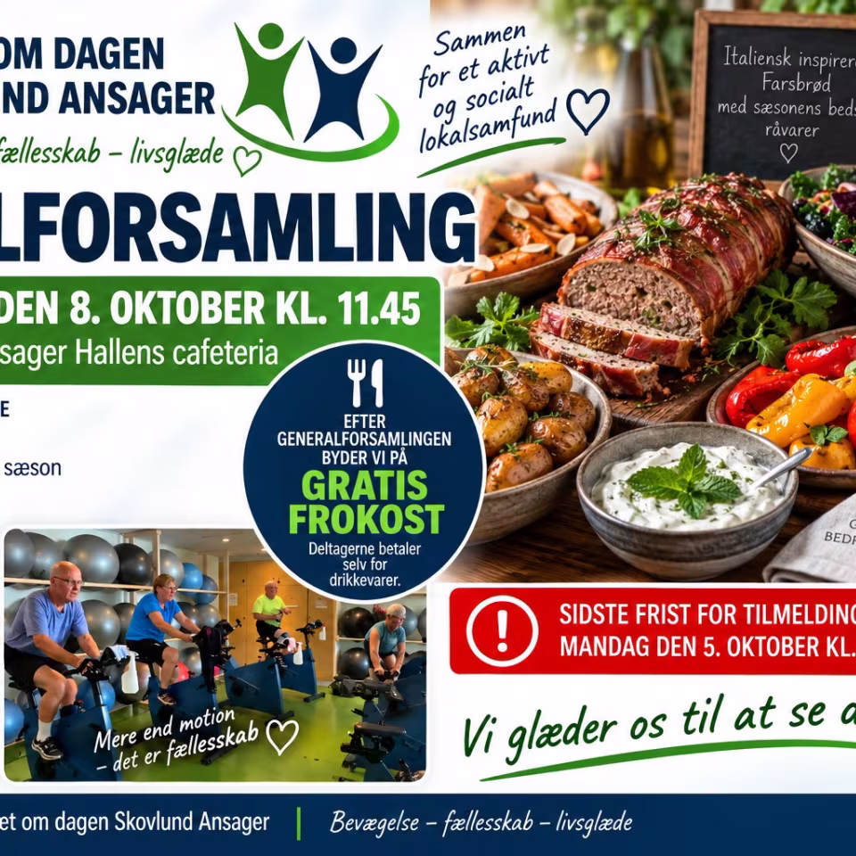 Generalforsamling med fællessang og gratis frokost