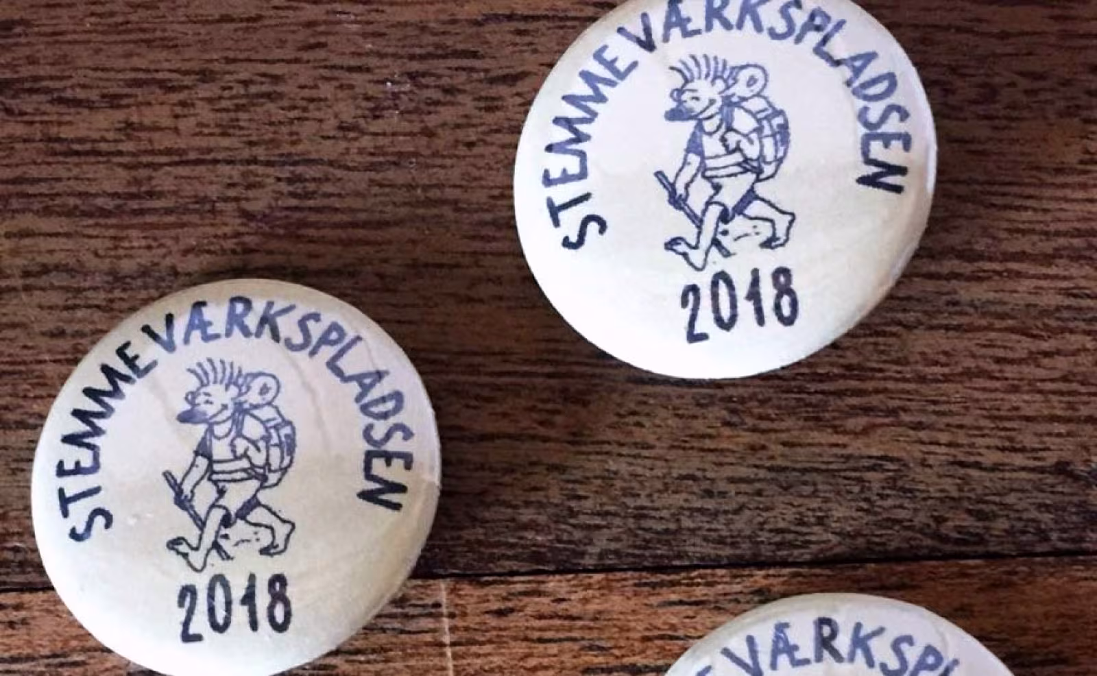 Badge fra Stemmeværkspladsen