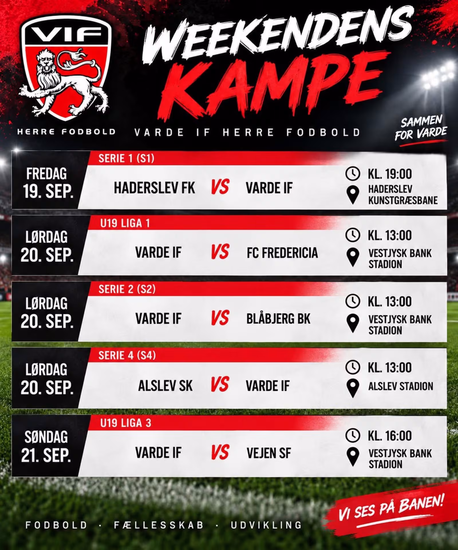 Fodboldweekend venter Varde IF
