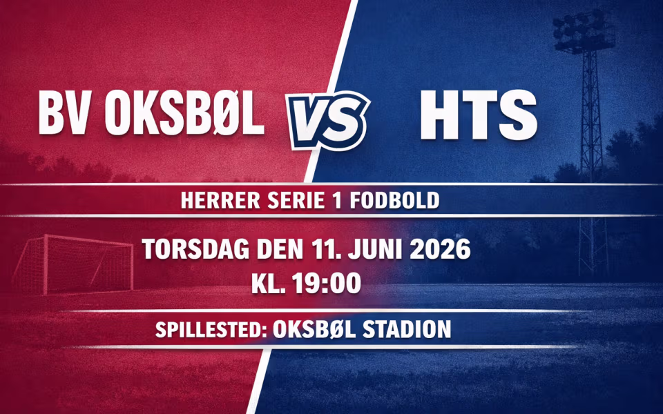 Serie 1 fodbold: BV Oksbøl - HTS