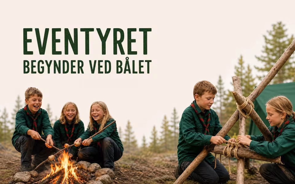 Eventyret begynder ved bålet