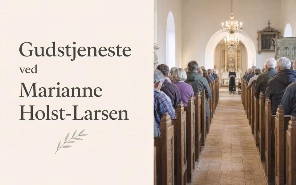 Gudstjeneste ved Marianne Holst-Larsen