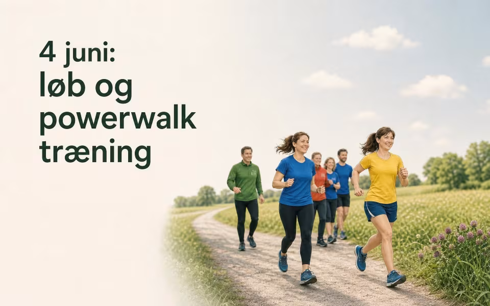 4 juni: løb og powerwalk træning