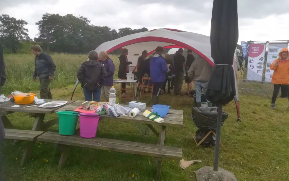 Billeder fra Varde Å dag i Hodde den 18-8-2019