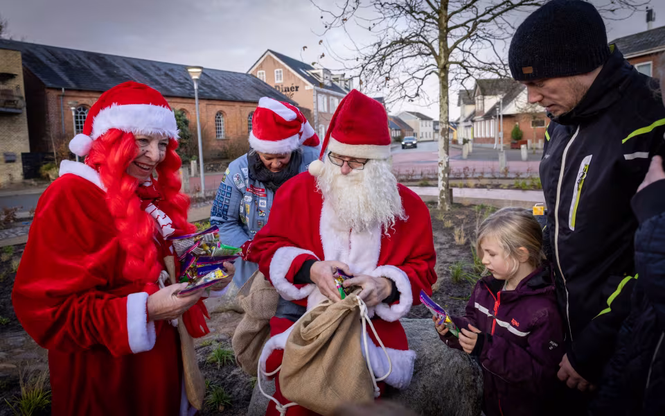 På jagt efter Julemanden i Ansager